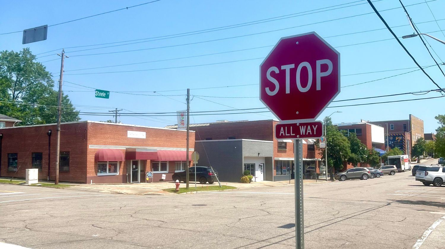 4 Way Stop Steele and Gordon Streets