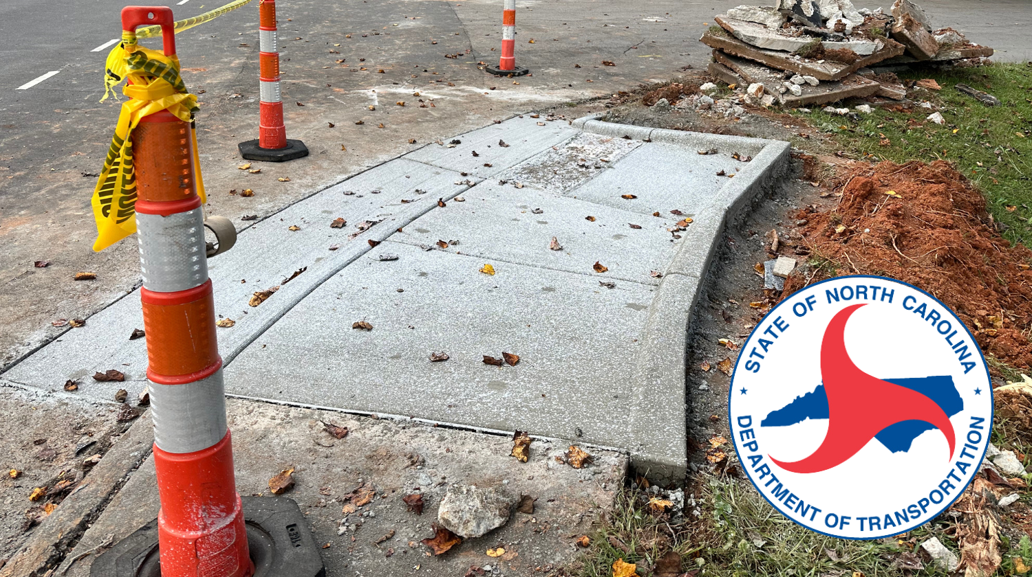 NCDOT curb ramp improvements 