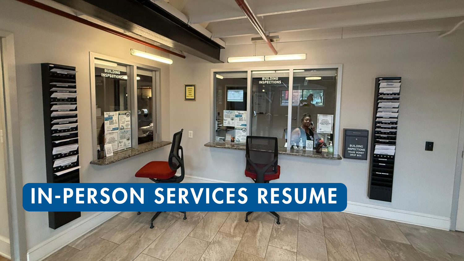 City and County Resume In-Person Services at Sanford Buggy Company Building