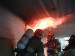Firefighters Extinguishing a Fire