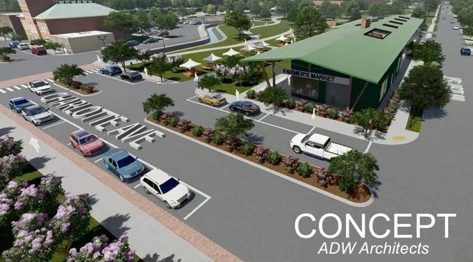 Sanford Central Green Rendering by ADW Architects