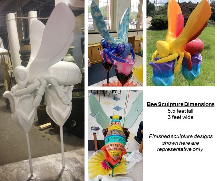 Bee Sculptures