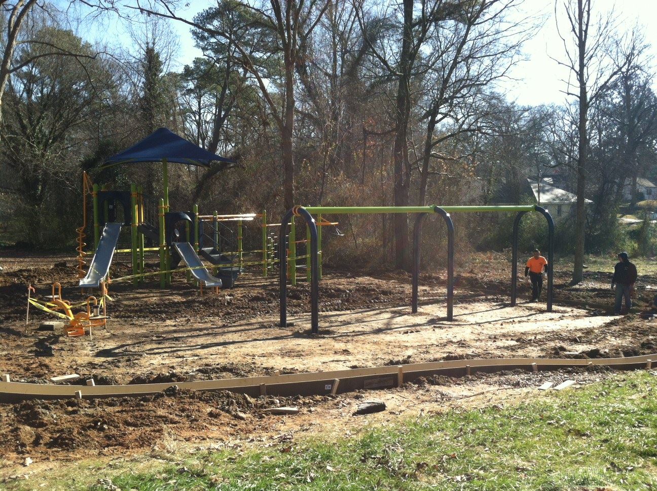 Maple Avenue Park construction